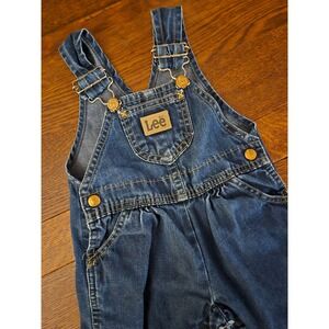 Vintage Lee Union Made Denim Overalls Baby Toddler 24 Months Kids Blue